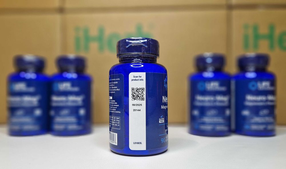 Life Extension Neuro-Mag, магній L-треонат для мозку, 90 капсул