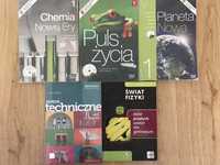 Podręczniki/Chemia/Biologia/Geografia/Fizyka/Zajęcia techniczne