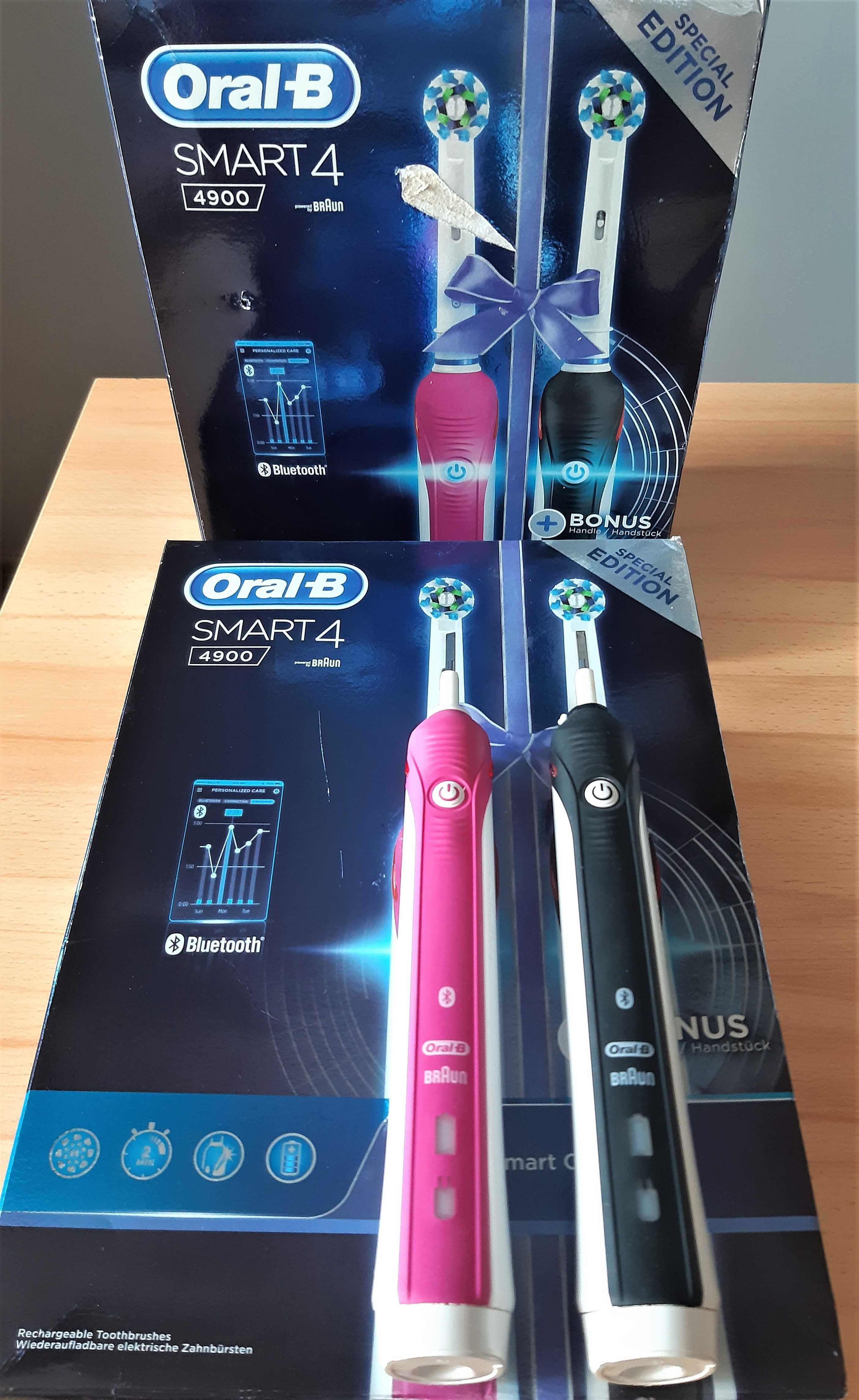 Oral-B Smart 4 Duo - Black & Pink - Szczoteczki Elektryczne