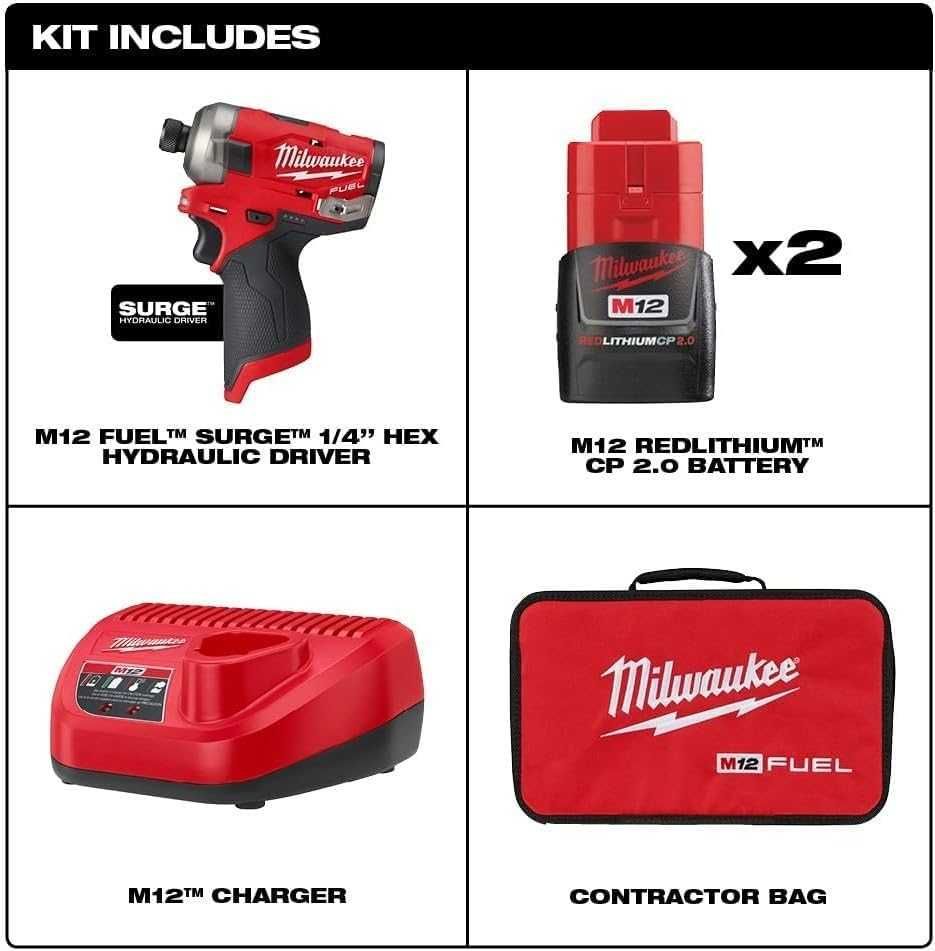 MILWAUKEE m12 zestaw surge FQID-0