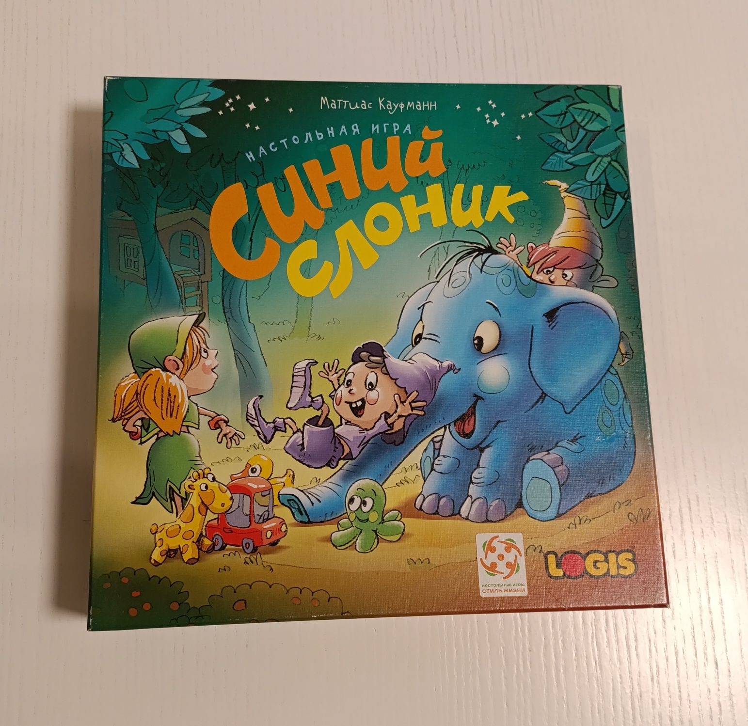 Настольная игра на ловкость Синий слоник