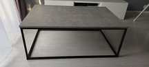 Stolik, betonowy blat 75x115 szary