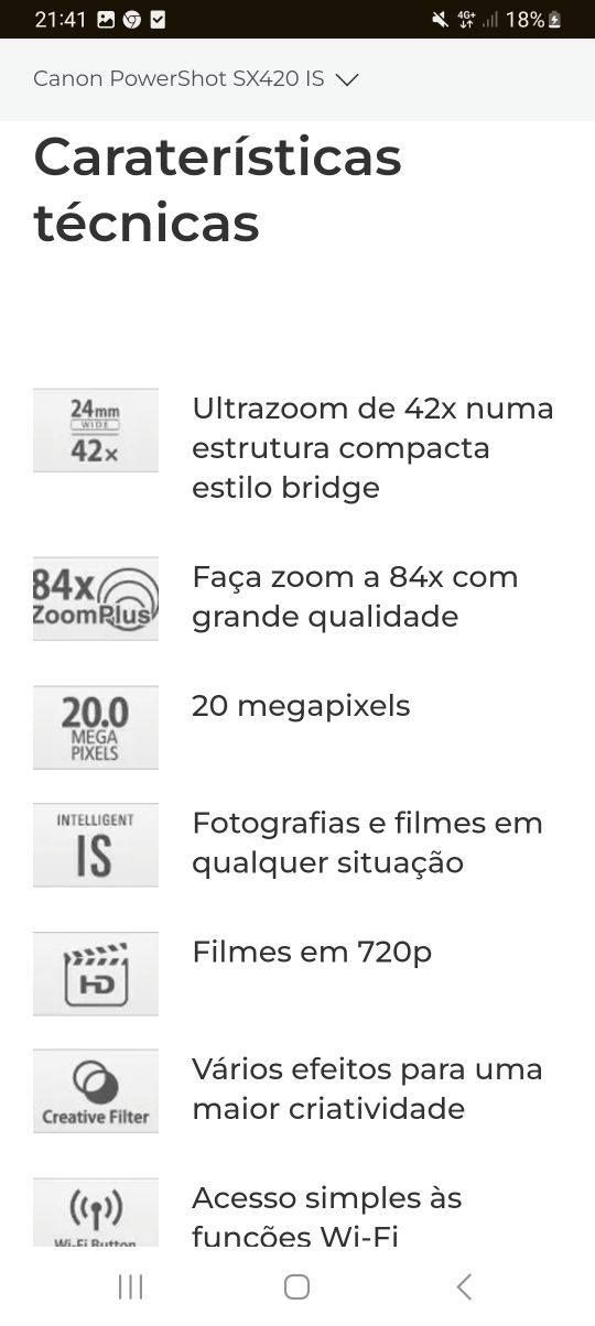 Canon POWER SHOT SX420 IS