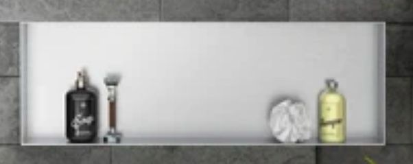 Nichos de Parede LuxeBath em Aço Inoxidável - 90x30 e 30x30 cm