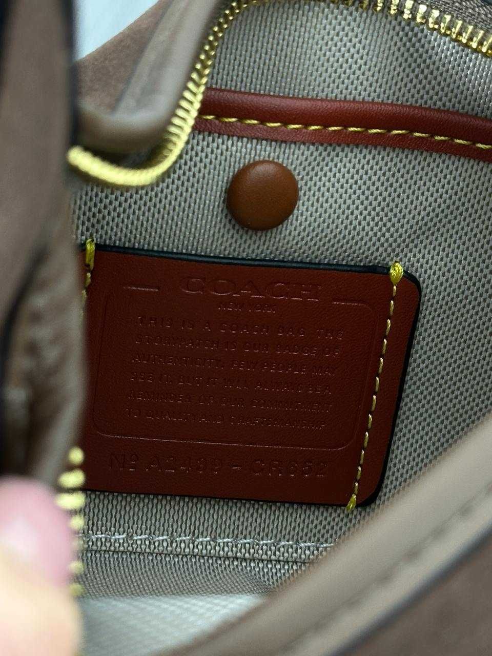 Жіноча сумка Coach Juliet Shoulder Bag Brown Suede / сумочка Коуч