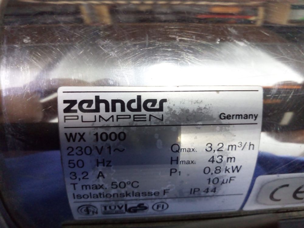 Pompa do wody Zehnder WX1000 0,8KW