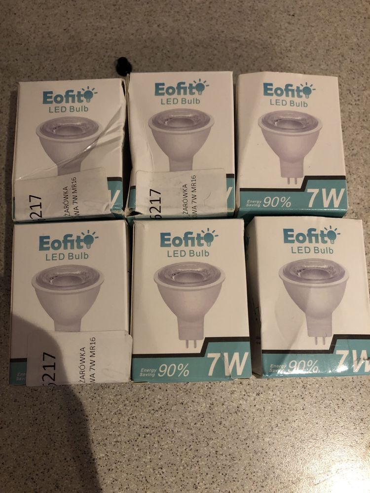 Żarówki led eofiti MR16 GU5.3 7W 12v 6 szt.