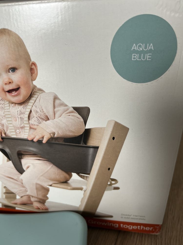 Stokke tripp trapp baby set wraz z pokrowcem aqua blue