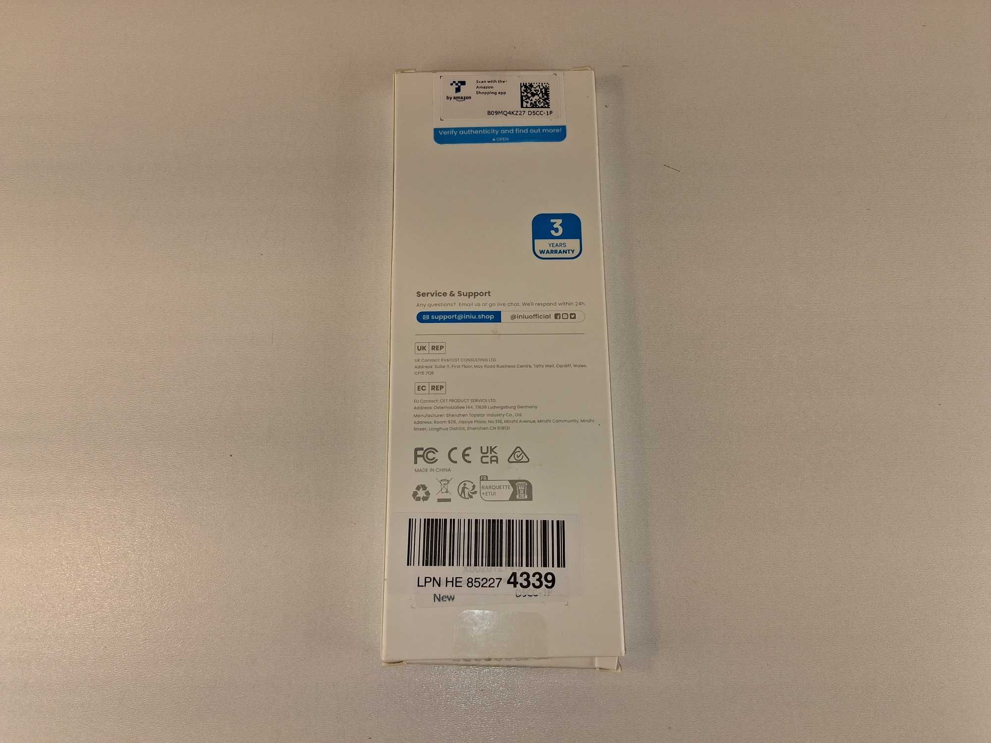 E175 INIU Kabel USB-C DI-D5CC 100W Szybkie Ładowanie i Transfer Danych