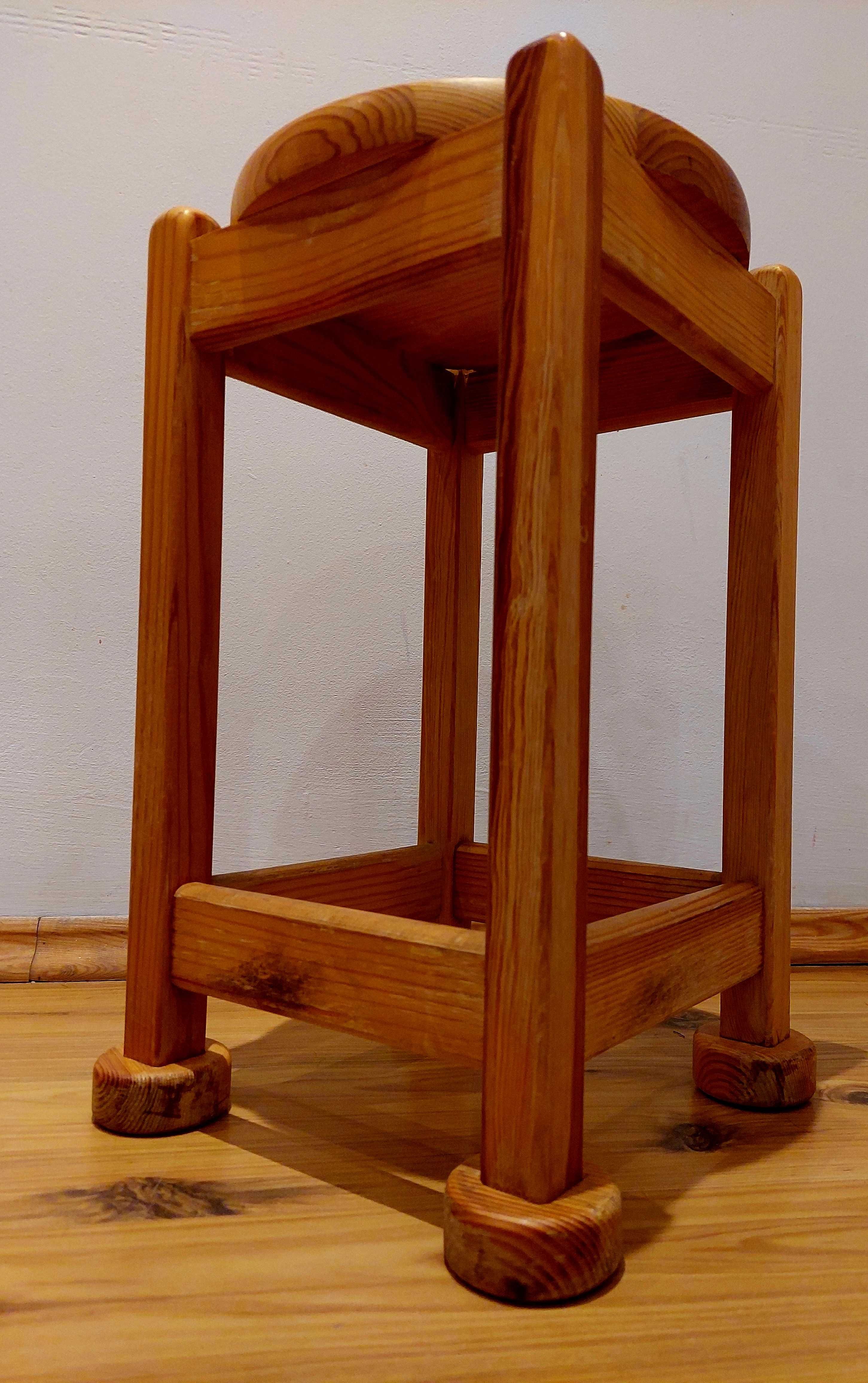 Drewniany taboret lite drewno
