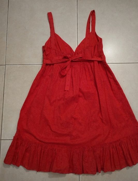 Vestido Vermelho Stradivarius