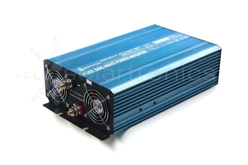 Inversor Conversor 2000W/4000W Reais Onda Pura 12V ou 24V - 220V