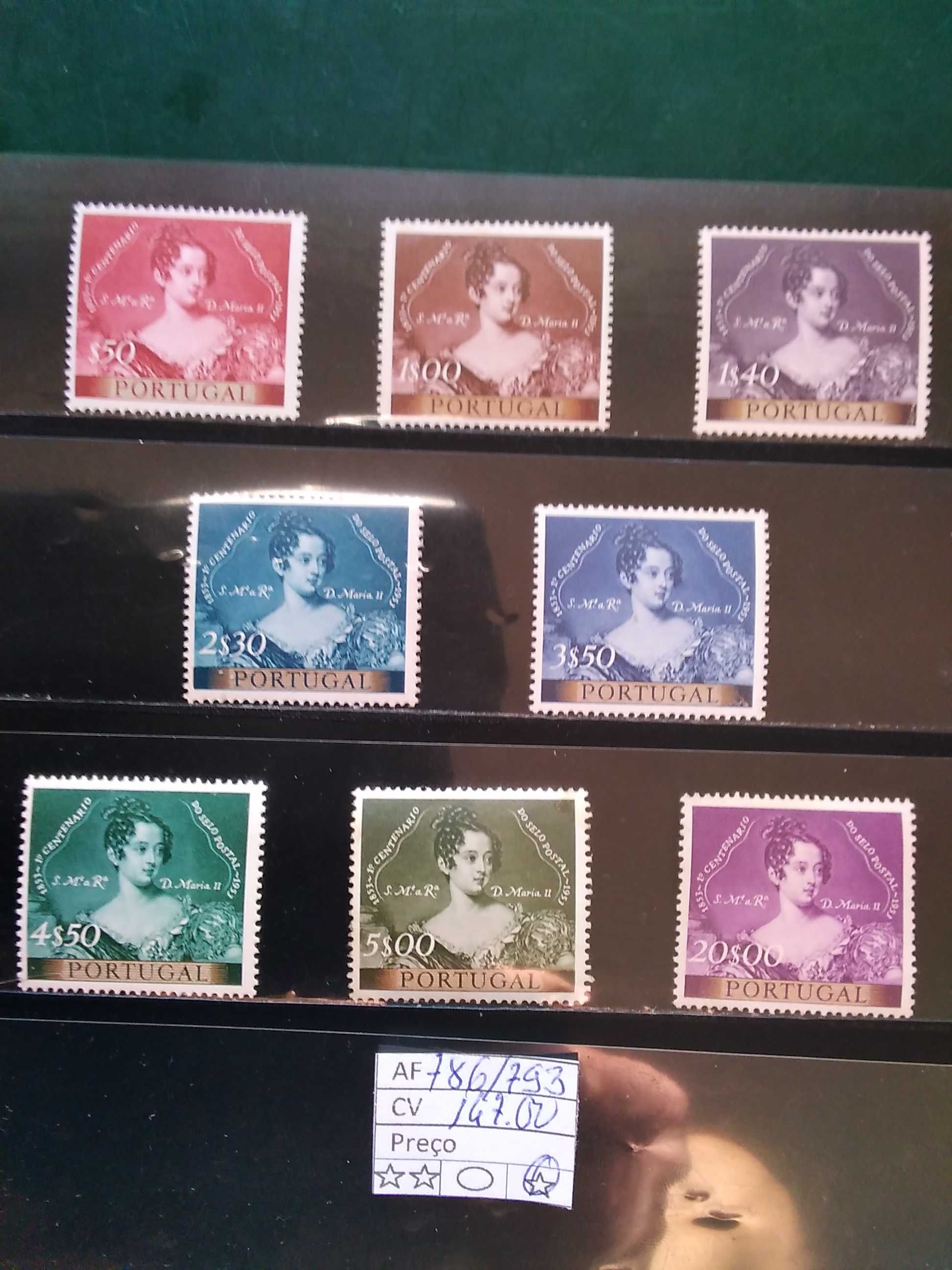 1953 1° Centenário do Selo Postal Português MLH *