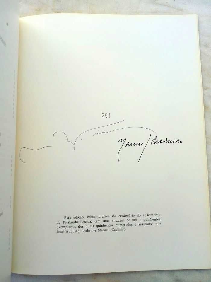 «Mensagem» ed. comemor. do centenário do nascimento de Fernando Pessoa