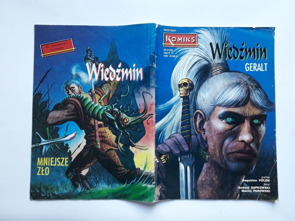 Komiks 9/1993 Wiedźmin Geralt Andrzej Sapkowski Bogusław Polch