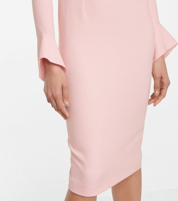 Roland Mouret – jasnoróżowa sukienka Garten, XS / 34 / UK 6