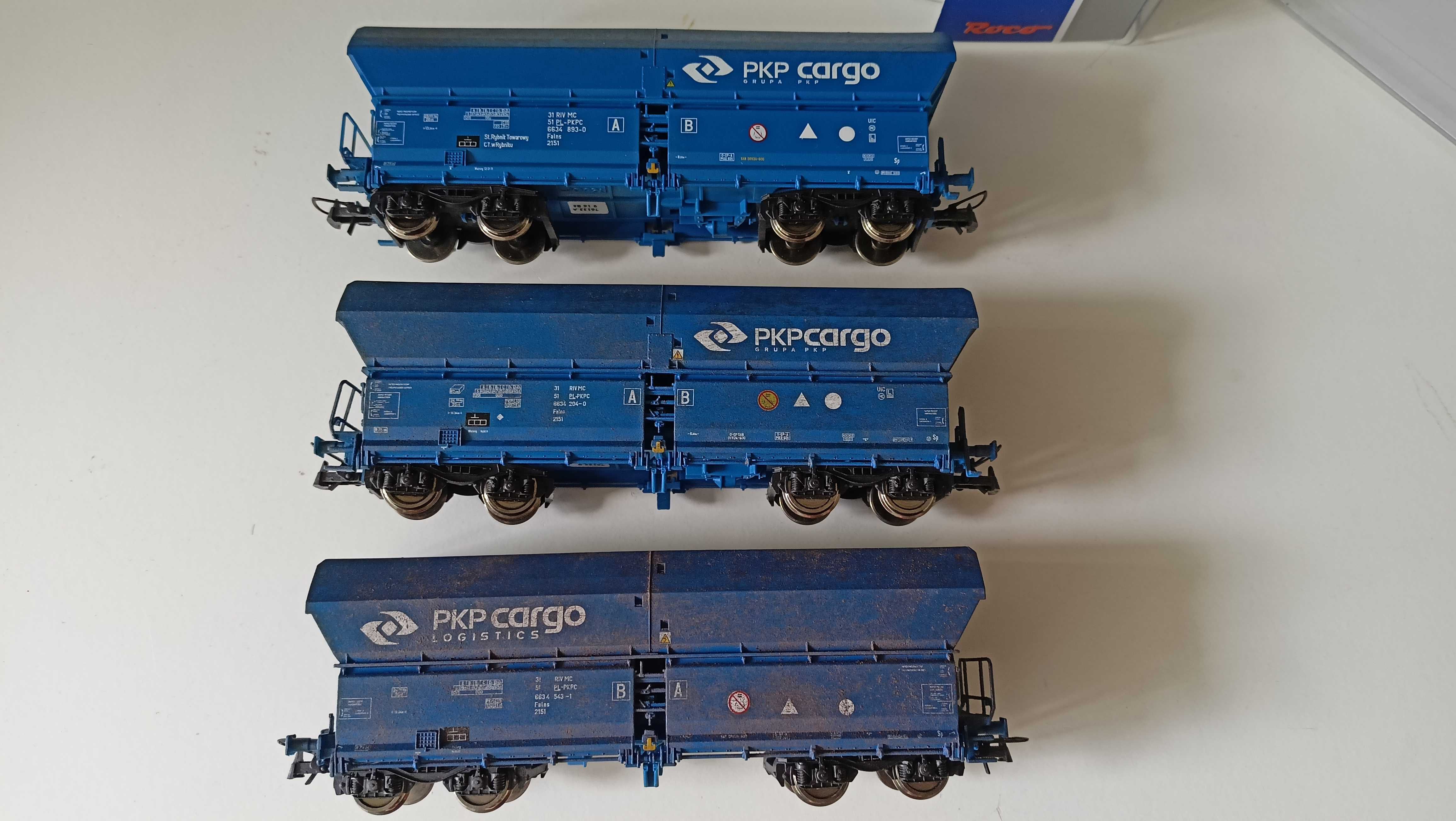 1 Set wagonów samowyładowczych Roco 76133 PKP Cargo H0