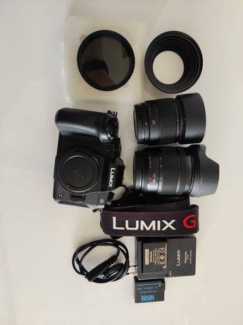 Aparat Lumix G80 + obiektyw  12-60mm oraz 25 mm+ akcesoria