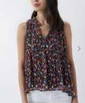 Top plissado Salsa, tamanho XS