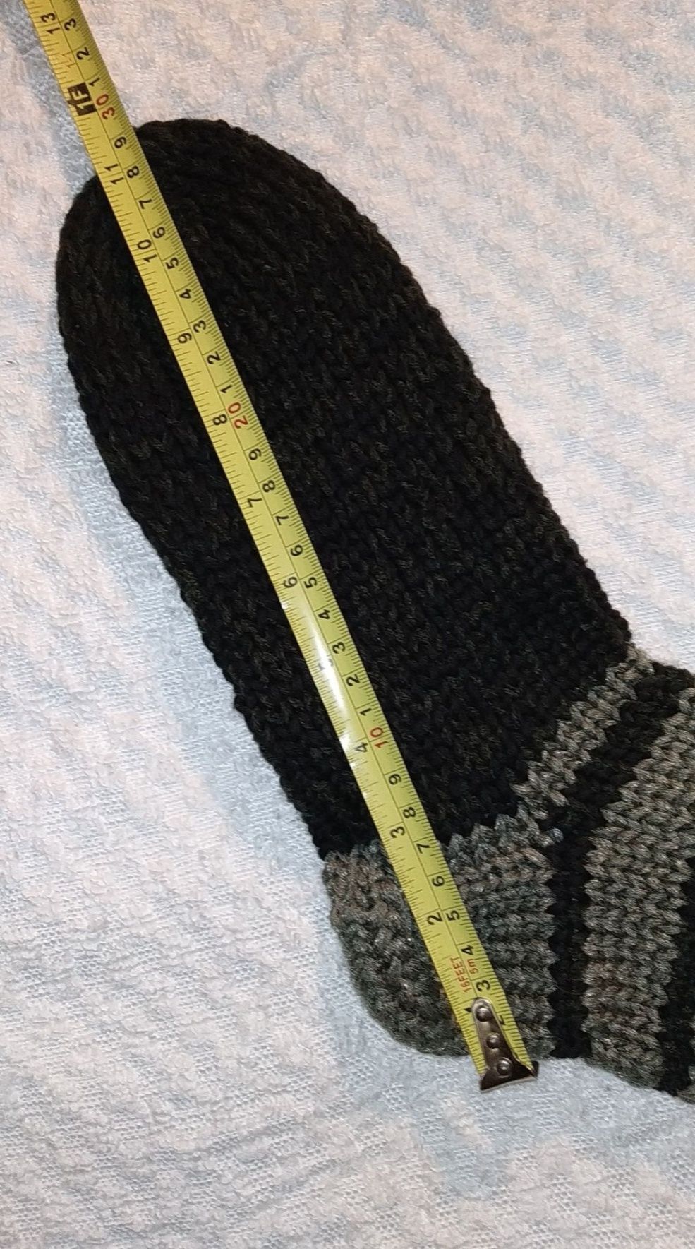 Р. 43-47 Шерстяные, вязаные, высокие, толстые носки, тапочки. Ручная р