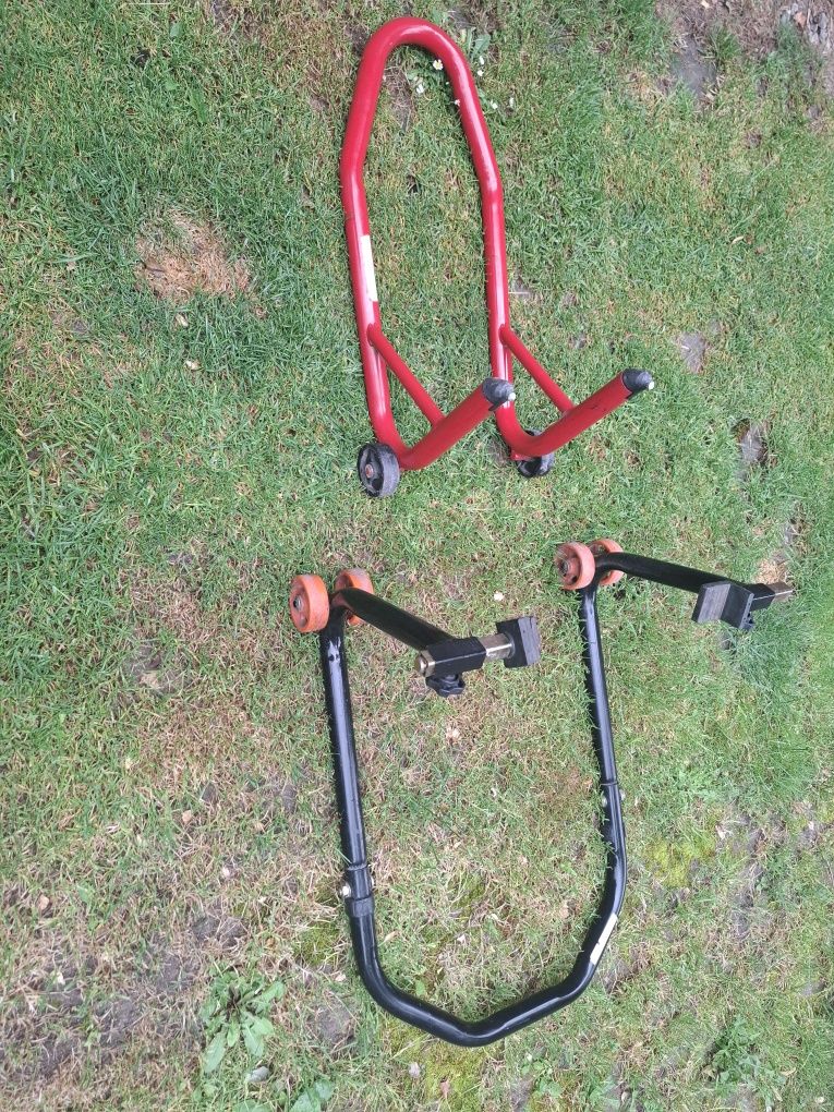 Stojak motocyklowy przód i tył
