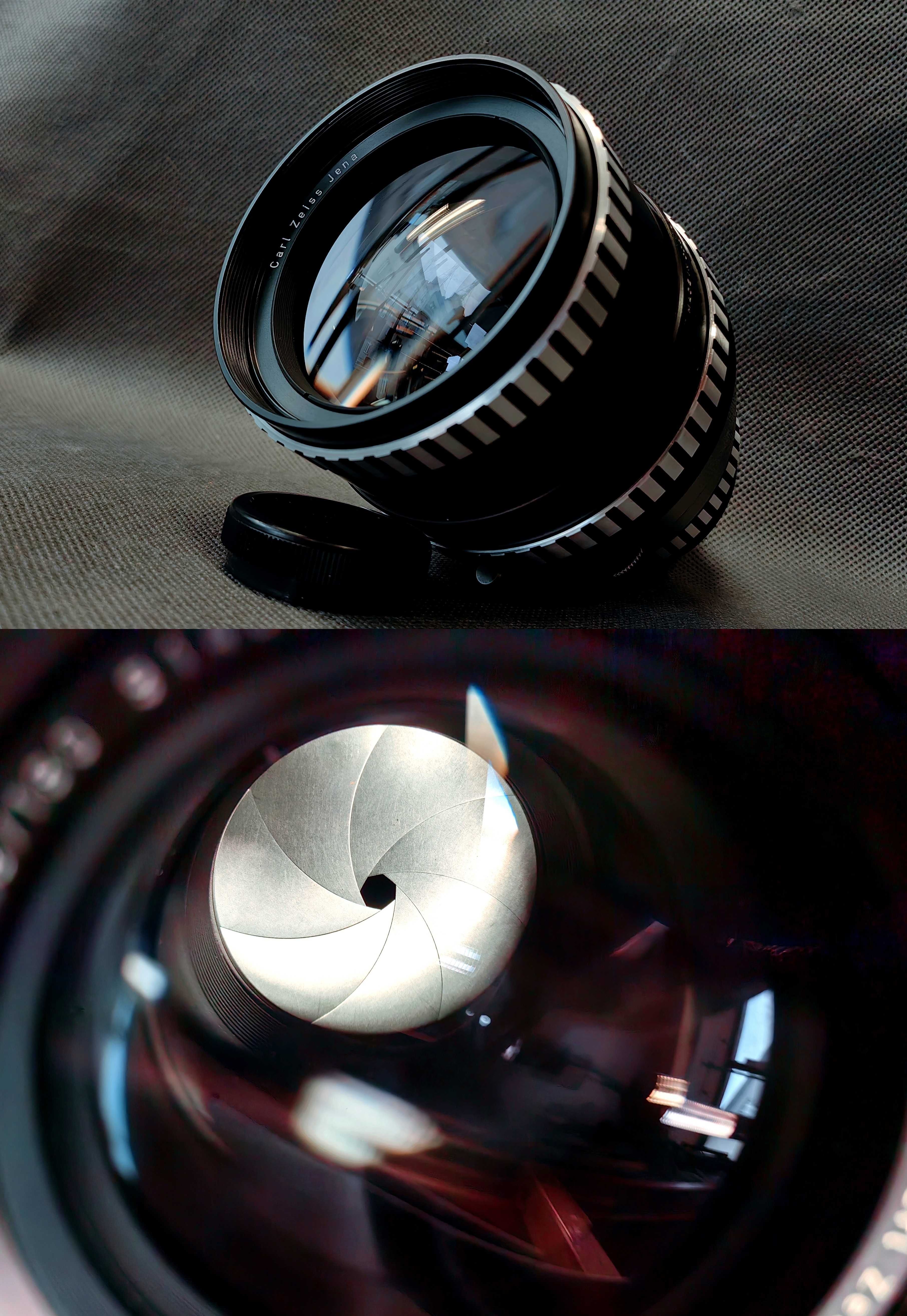 Obiektyw Carl Zeiss Jena Sonnar 180 2.8 ZEBRA Futerał Rzadki Zobacz !