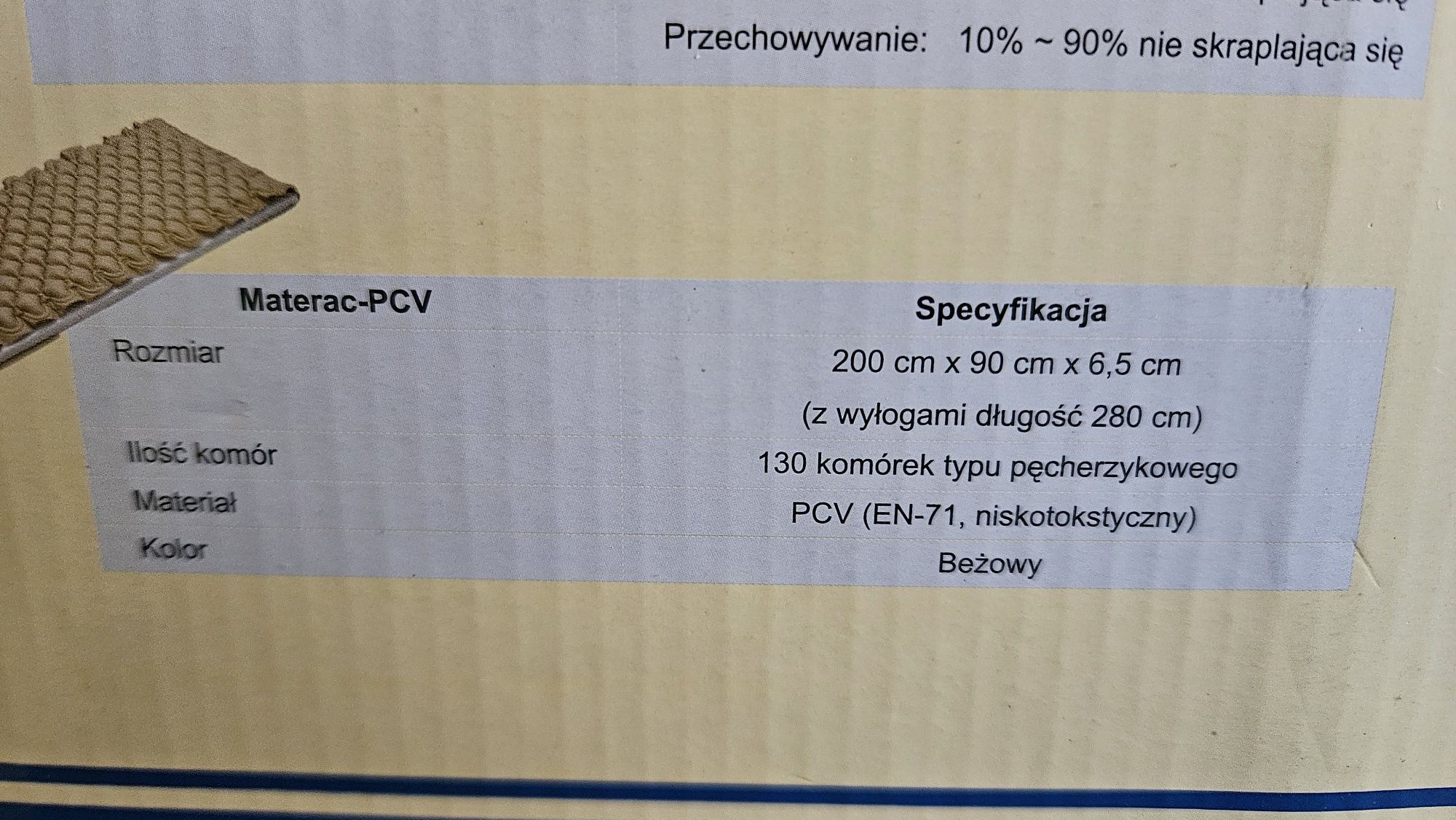 Materac przeciwodleżynowy 200x90