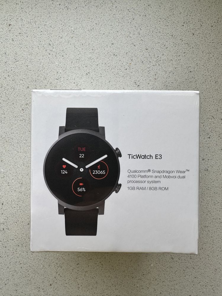 Смарт-годинник MOBVOI Ticwatch E3 1.3", GPS, NFC, підтримка Google Pay