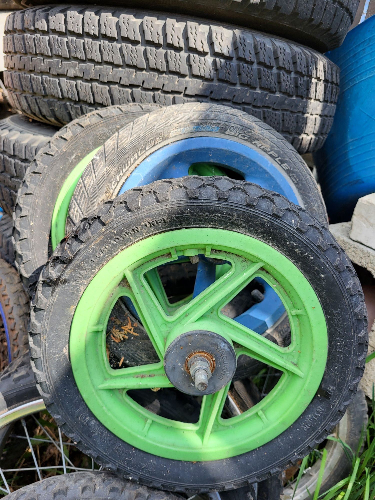 Kółka 14 cali 16 rowerowe opony pakiet tanio dętki btwin okazja HIT