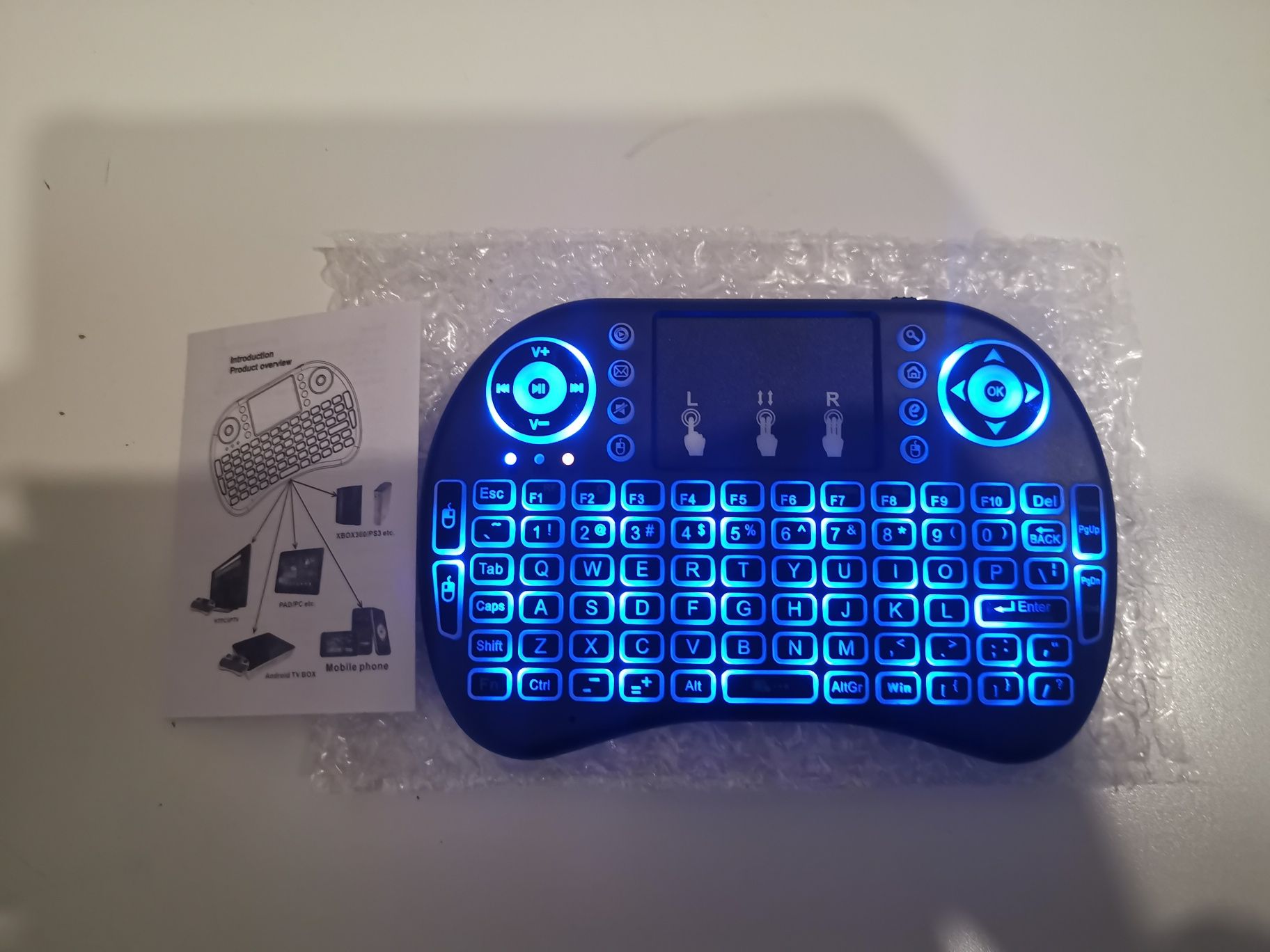 Comando teclado qwerty com pen USB NOVO