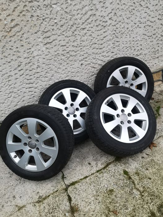 Koła Audi orginalne 5x112 205/55/16 komplet opony zimowe okazja!!