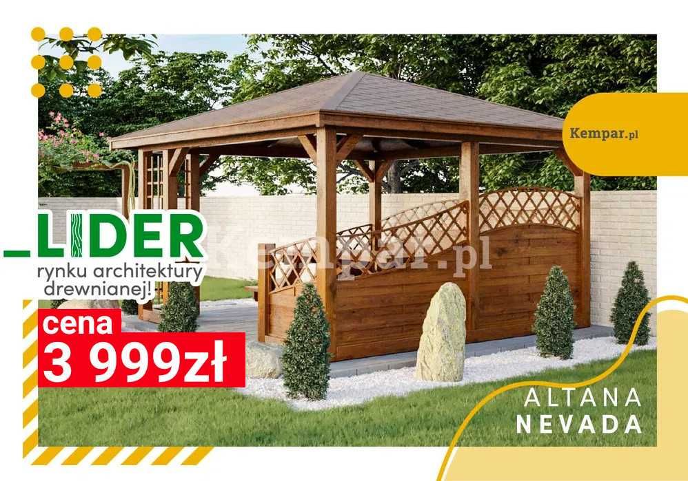 Altana drewniana Altanka ogrodowa Strefa wypoczynku NEVADA