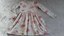 Sukienka H&M rozm. 122/128. Róże.