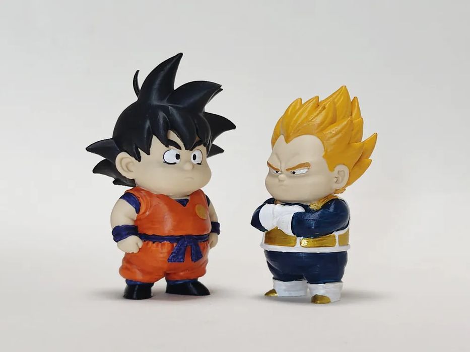 Son Goku vs Vegeta Chibi Dragon Ball