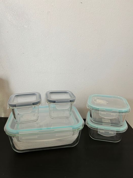 Potes de vidro (artigos de cozinha diversos)