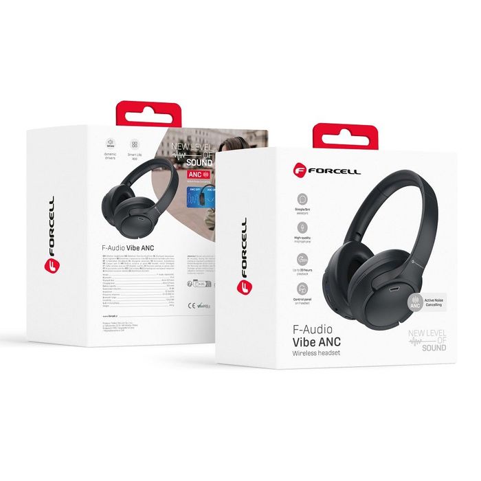 Słuchawki bezprzewodowe nauszne Forcell F-Audio Vibe ANC ENC + TUYA
