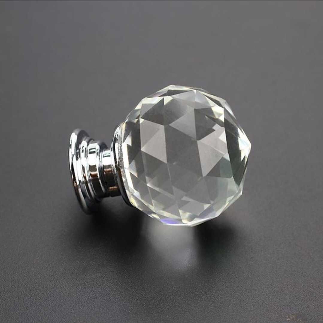 Gałka meblowa kryształowa GLAMOUR, 12 sztuk, 12 zł za sztukę