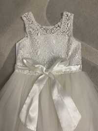 Piękna sukienka balowa, przebranie księżniczka dla dziewczynki 128-140
