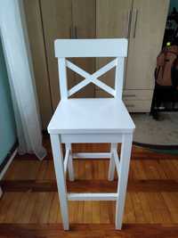 Krzesło barowe białe