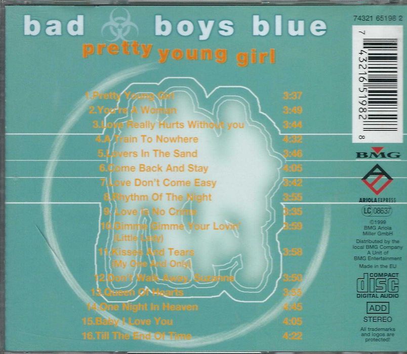 CD Bad Boys Blue - Pretty Young Girl (1999) (BMG)