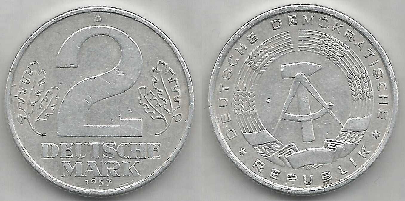 Niemcy - NRD 2 marki 1957