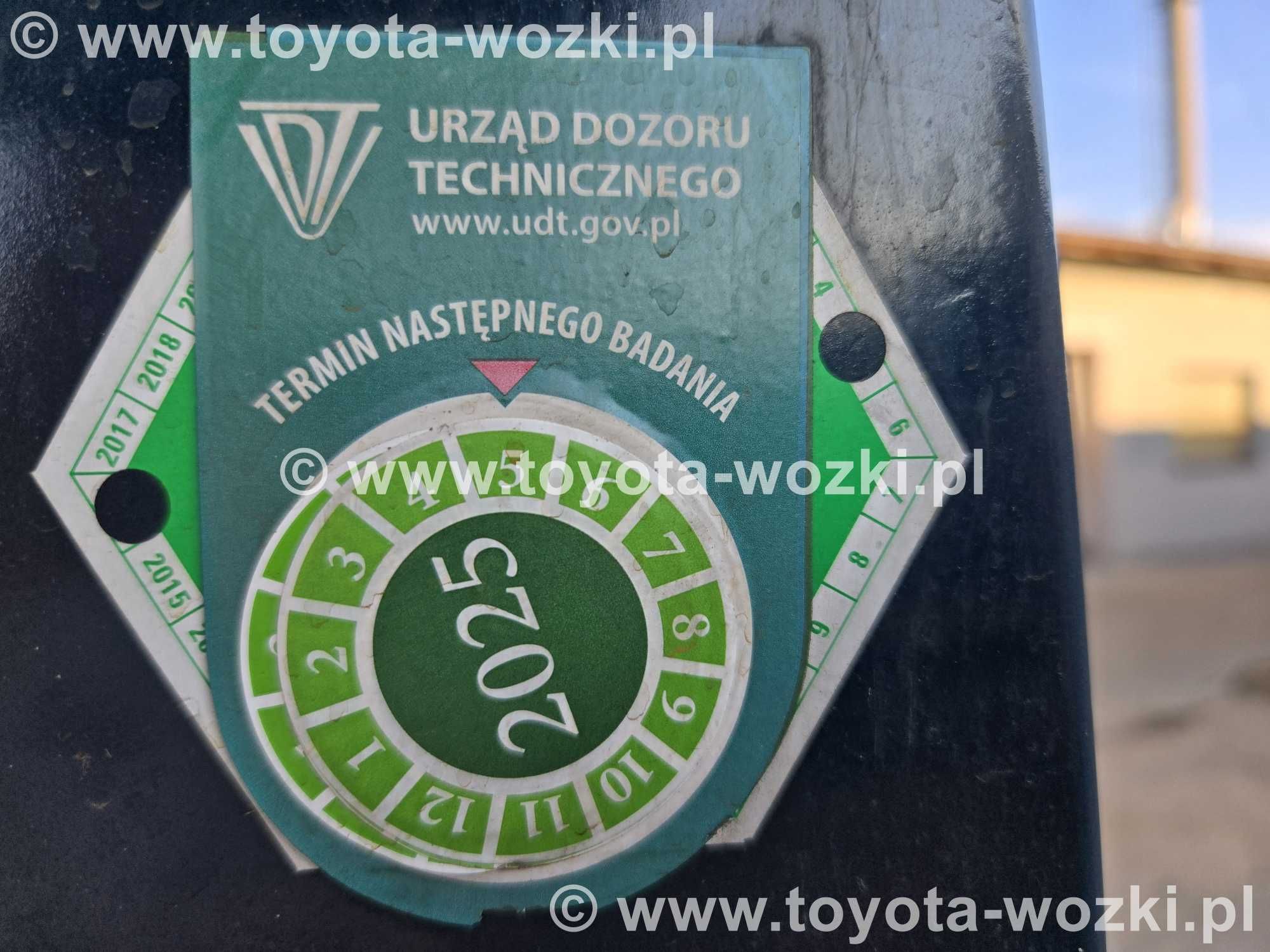 Wózek Widłowy TOYOTA 7FG15 , Wózki Widłowe TOYOTA 7FGF15 widlak LINDE