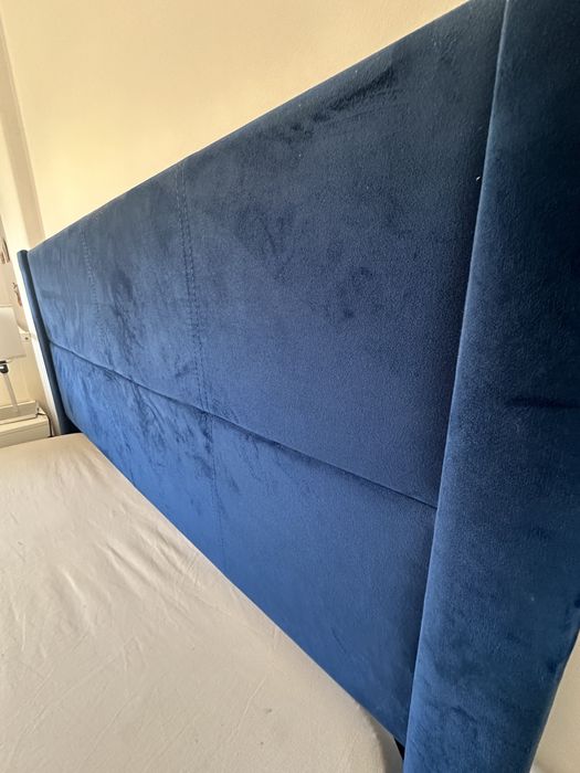 Cama de casal veludo