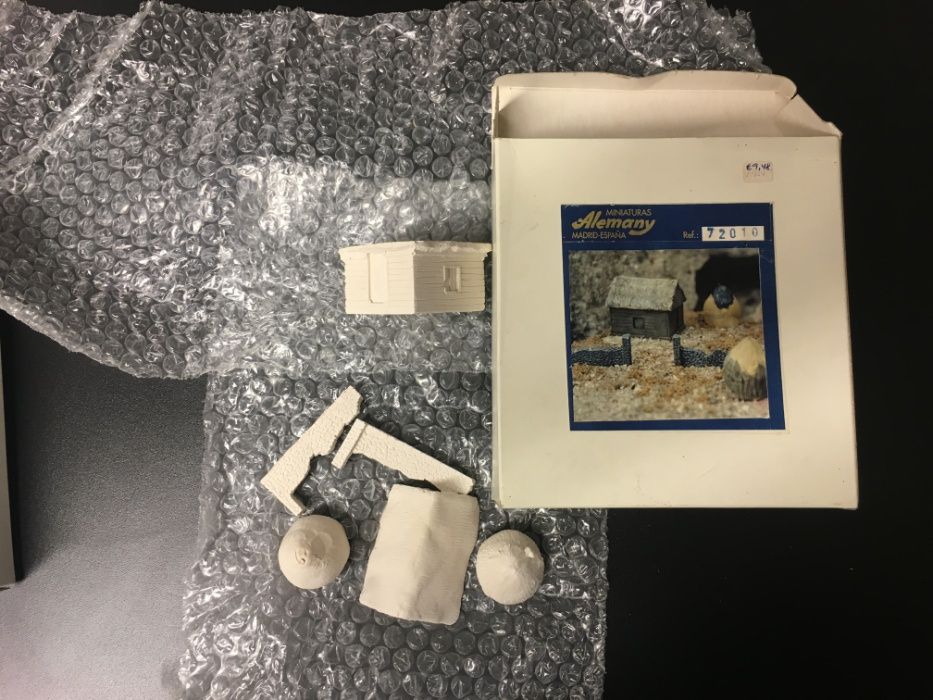 4 kits Miniaturas Alemany em gesso 1/72 e 1/35 para dioramas