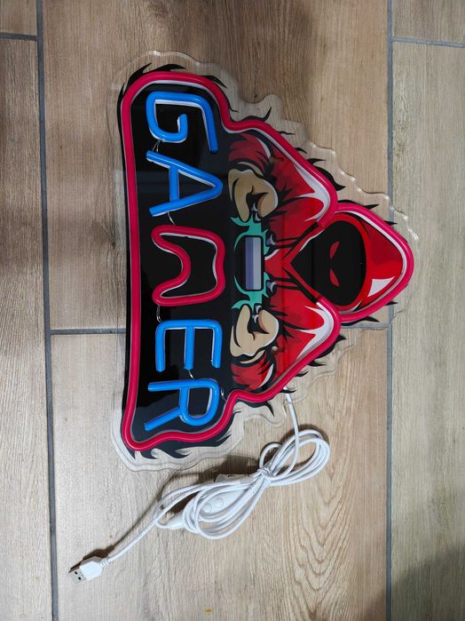 Neon GAMER napis LED