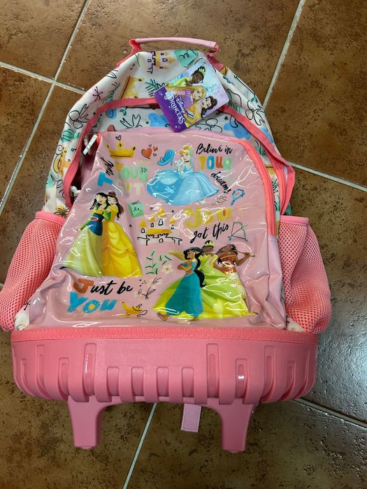 Mochila trolley Princesas da Disney . Nova com etiquetas