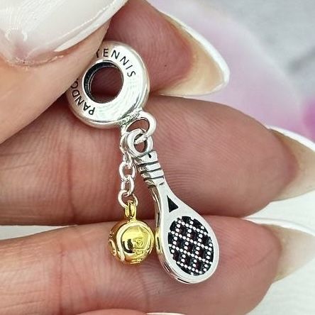 Срібна намистина "Тенісна ракетка та м'яч" Pandora (Пандора) 769026C01