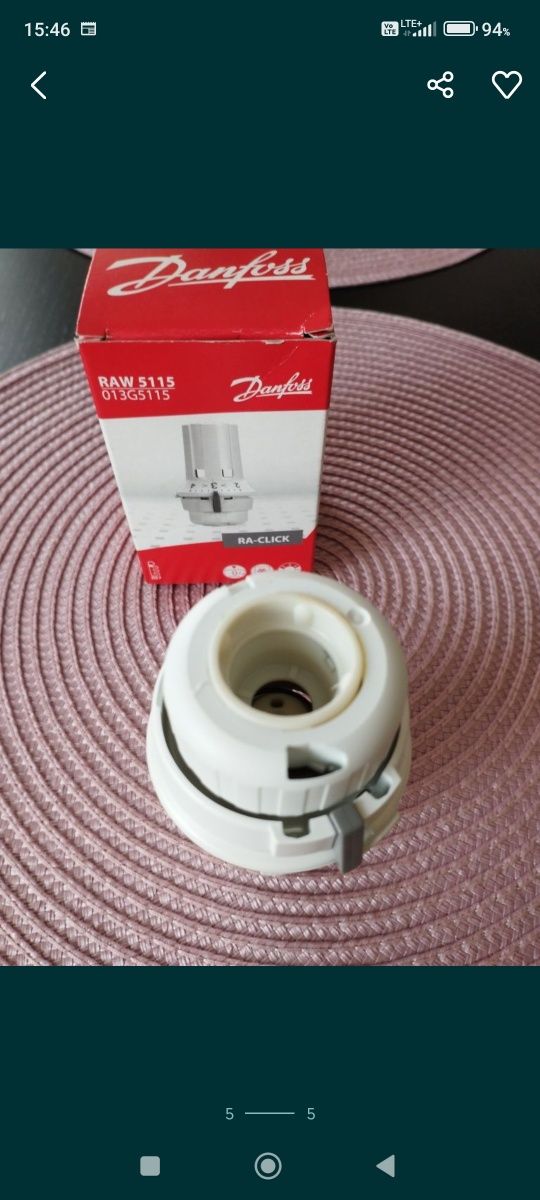 Głowica termostatyczna Danfoss RAW 5115