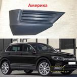 Угол бампера решетка накладка ПТФ заглушка Тигуан 2 Tiguan рамка сша