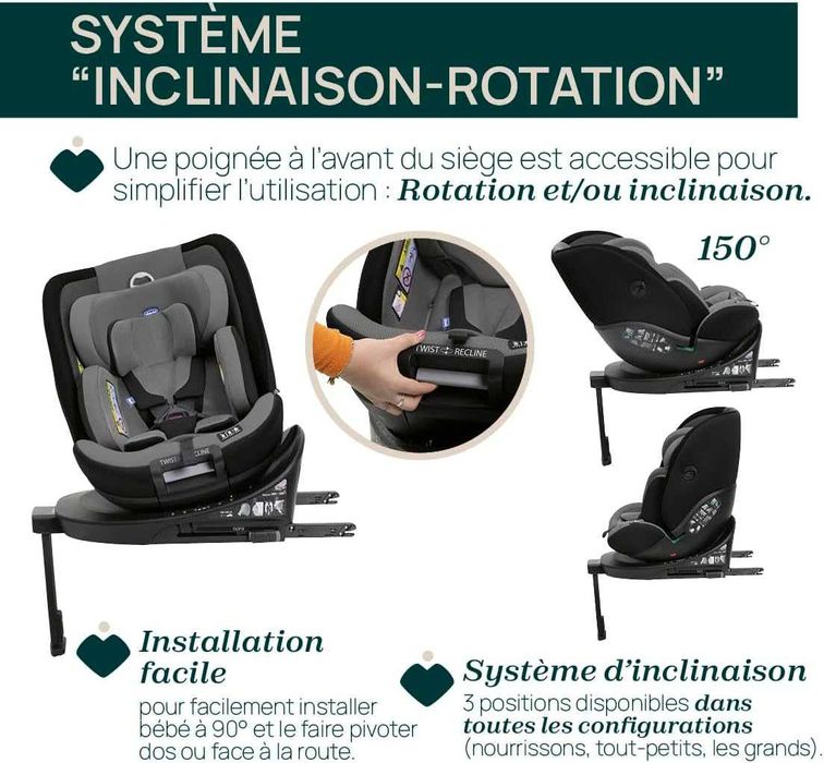 Chicco EverOne i-Size Grey Black - fotelik samochodowy 40-150 cm